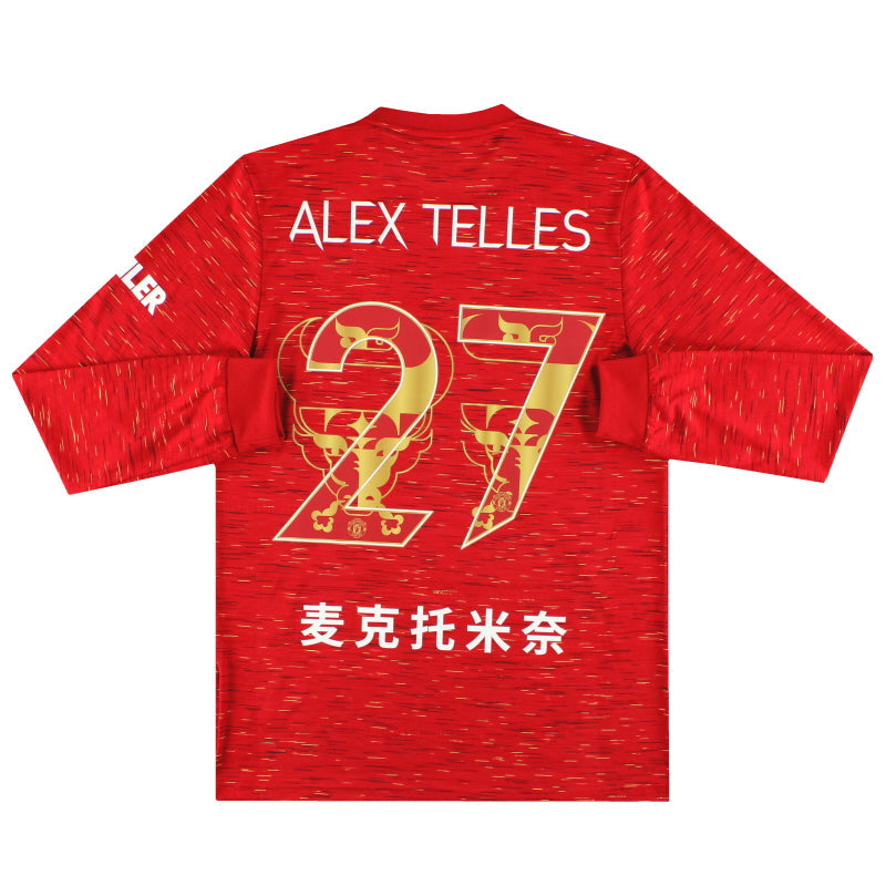 2020-21 Manchester United adidas 'Chinese New Year' SAMPLE Home Shirt Alex Telles #27 L/S *w/tags* M