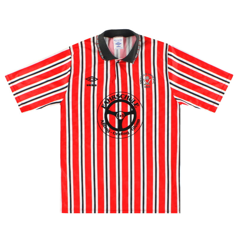 1990-92 Sheffield United Umbro Home Shirt #11 M