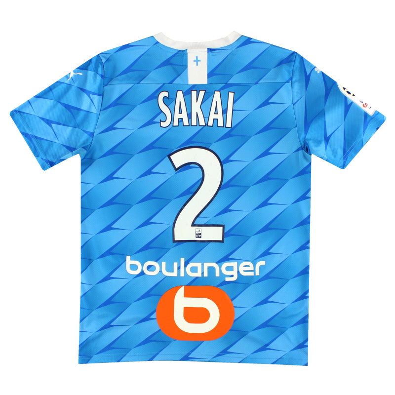 2019-20 Olympique Marseille Puma Player Issue Away Shirt Sakai #2 S