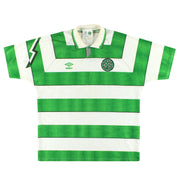 1991-92 Celtic Umbro Home Shirt XL