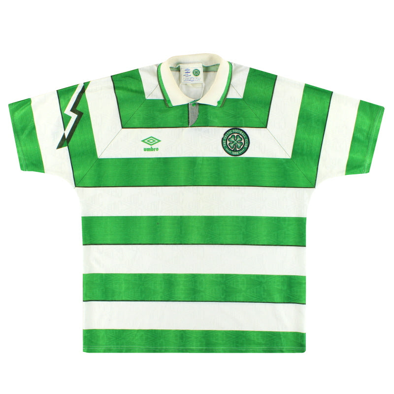 1991-92 Celtic Umbro Home Shirt XL