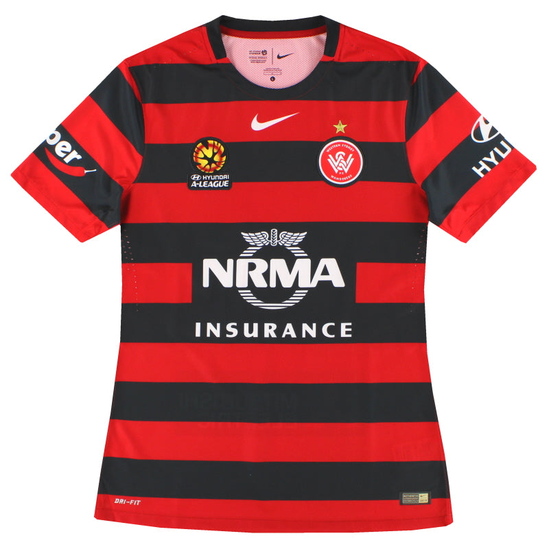 2015-16 Western Sydney Wanderers Nike Authentic Home Shirt *Mint* L