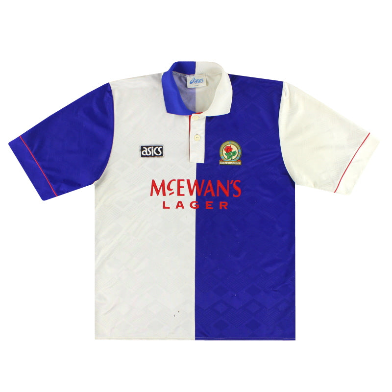 1992-94 Blackburn Asics Home Shirt L