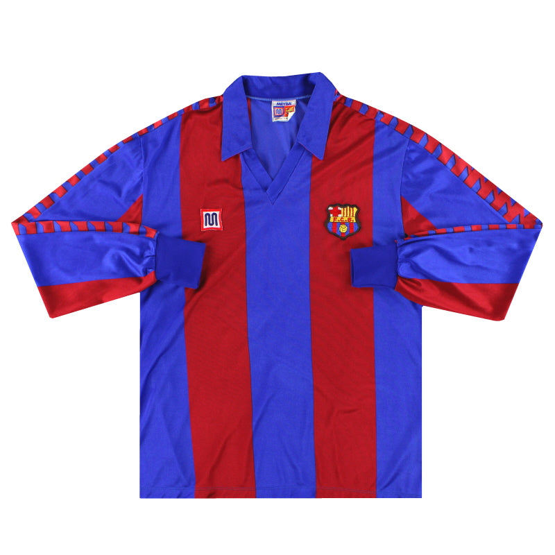 1982-89 Barcelona Meyba Home Shirt L/S *Mint*