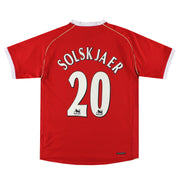 2006-07 Manchester United Nike Home Shirt Solskjaer #20 M