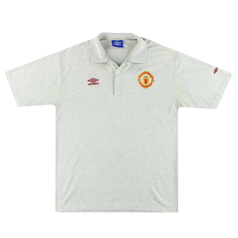1996-97 Manchester United Umbro Polo Shirt XL