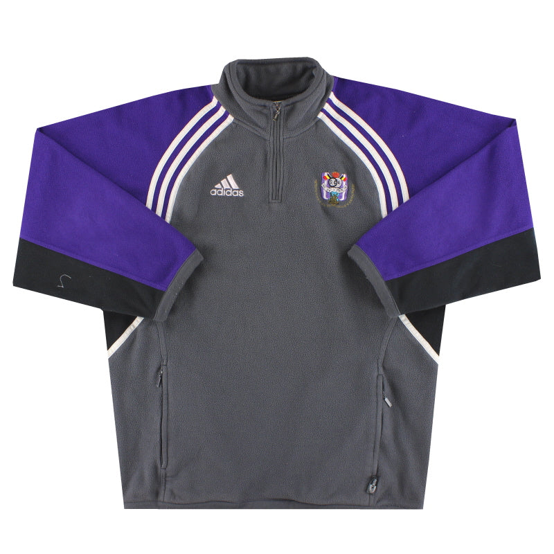2001-02 Anderlecht adidas 1/2 Zip Fleece Top S