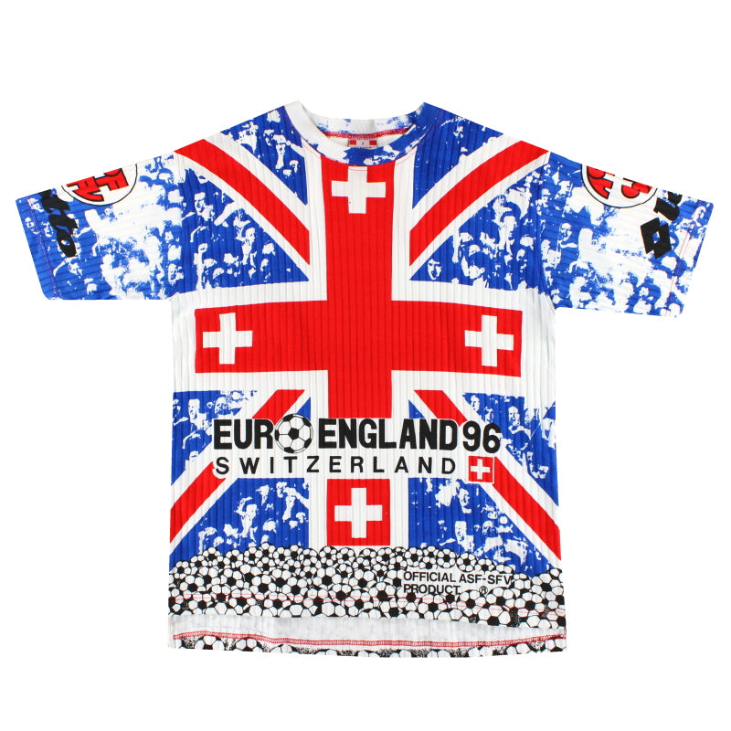 1996 Switzerland Lotto EURO 96 Graphic Tee XL