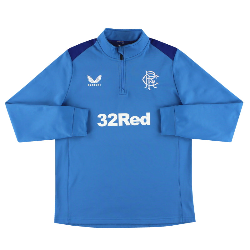 2023-24 Rangers Castore 1/4 Zip Training Fleece M