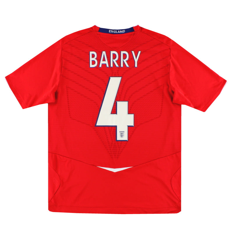 2008-10 England Umbro Away Shirt Barry #4 L