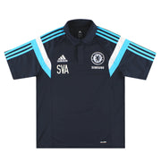 2014-15 Chelsea adidas Player Issue Polo Shirt 'SVA' M - Classic Football Kit
