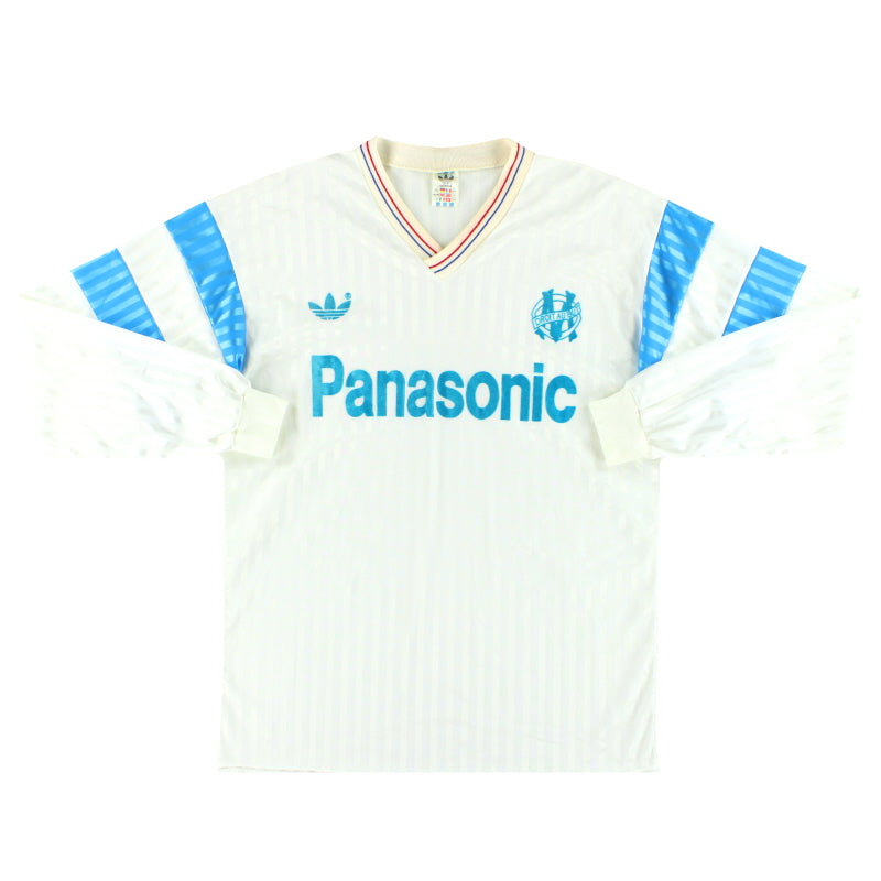 1990-91 Olympique Marseille adidas Home Shirt L/S