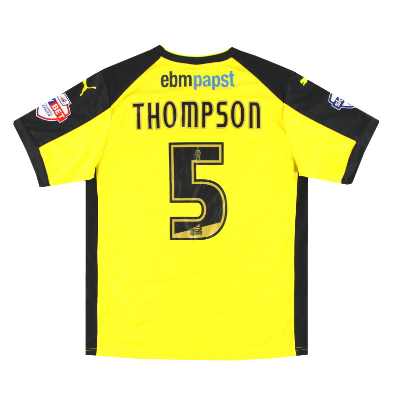2014-15 Colchester United Puma Match Issue Away Shirt Thompson #5 L