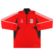 2007-08 Liverpool adidas Champions League 1/2 Zip Top L