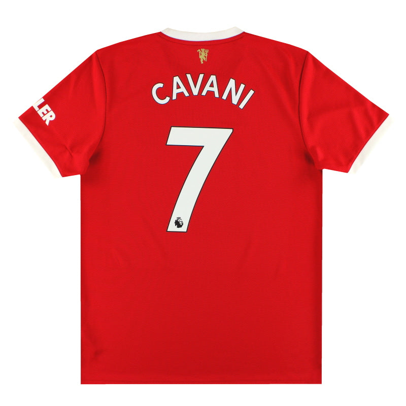 2021-22 Manchester United adidas Home Shirt Cavani #7 L