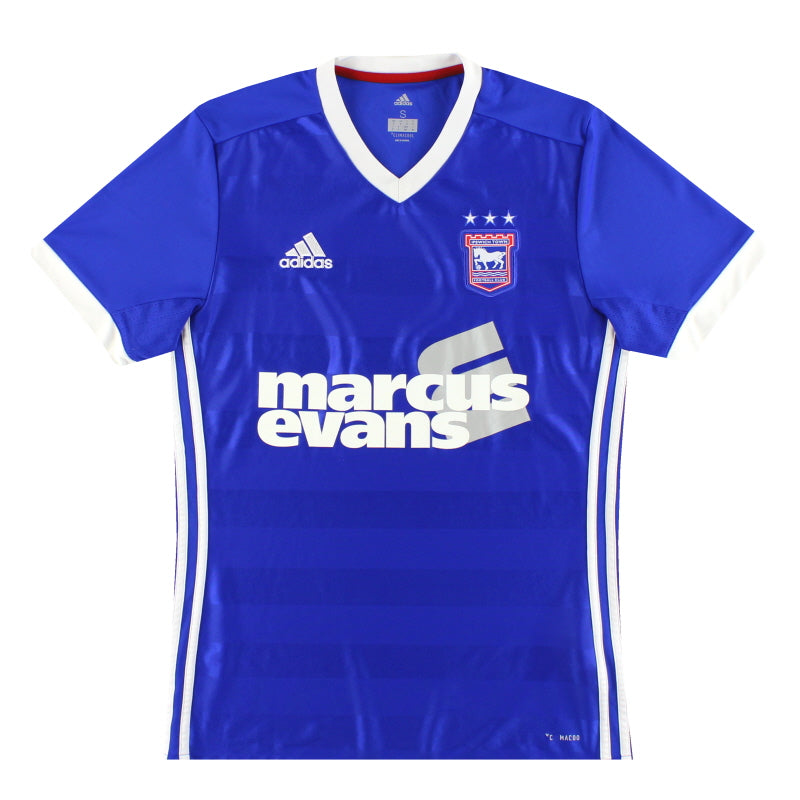 2017-18 Ipswich adidas Home Shirt *Mint* S