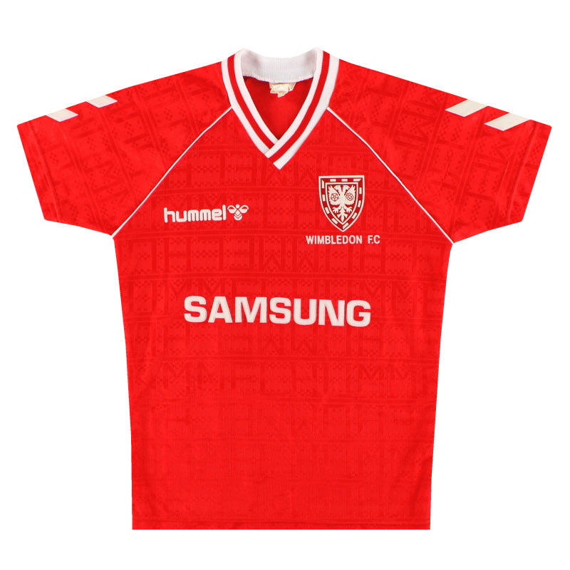 1990-91 Wimbledon Hummel Away Shirt L.Boys