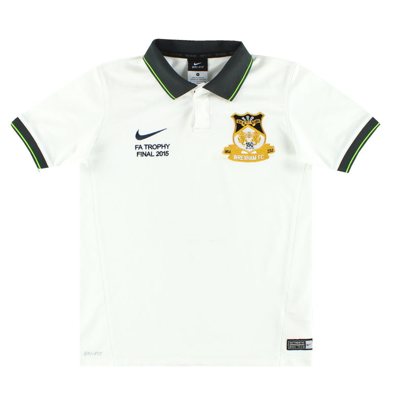 2015 Wrexham Nike 'FA Trophy Final' Polo Shirt S.Boys