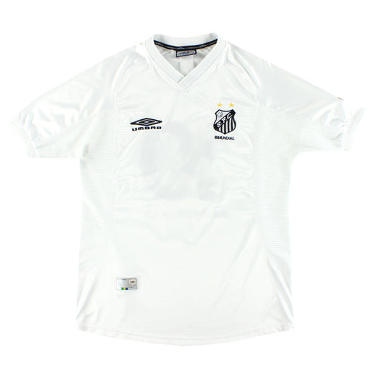 2001 Santos Umbro Home Shirt #10 L