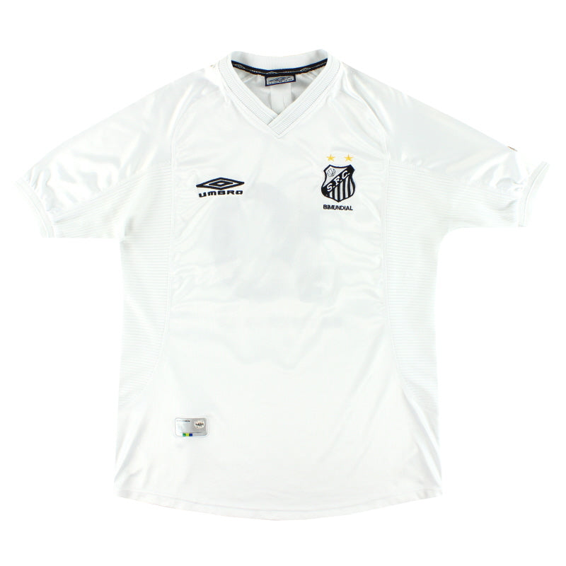2001 Santos Umbro Home Shirt #10 L