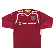 2007-08 Hearts Umbro Home Shirt L/S M