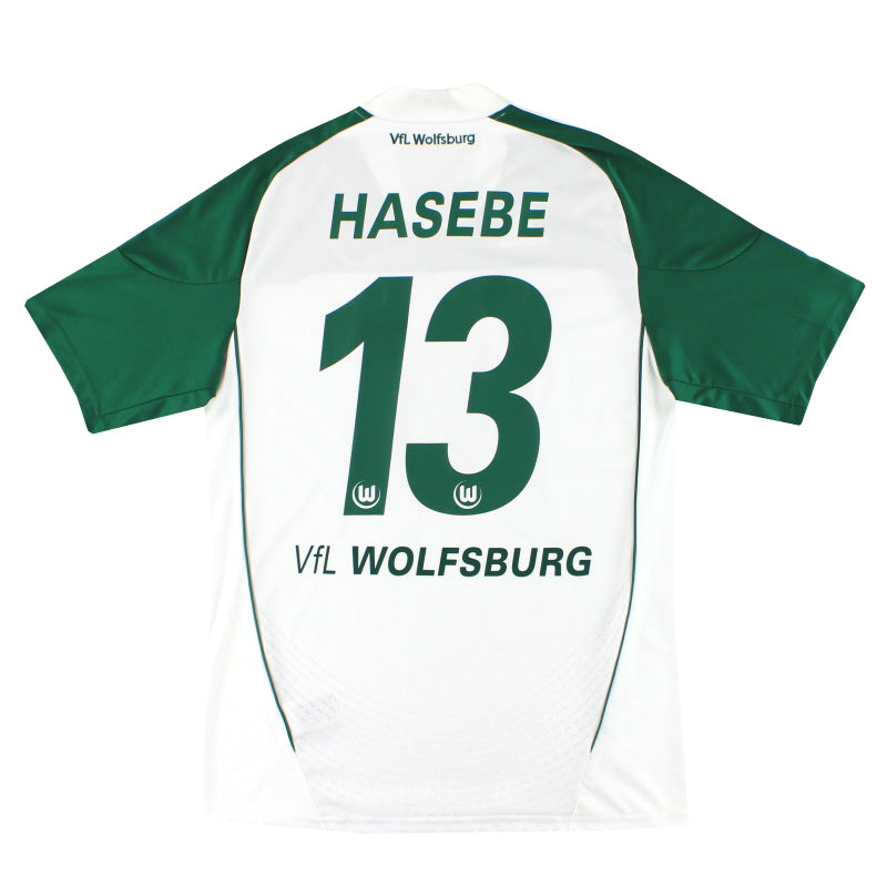2010-11 Wolfsburg adidas Home Shirt Hasebe #13 *Mint* M