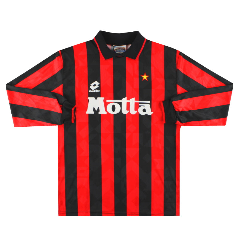 1993-94 AC Milan Lotto Home Shirt #9 L/S