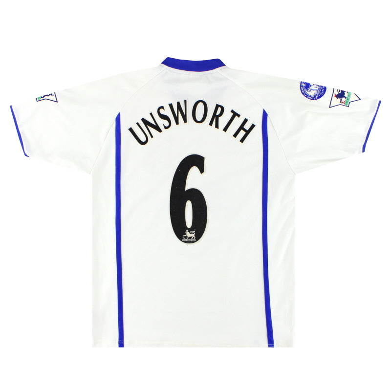 2002-03 Everton Puma Away Shirt Unsworth #6 S