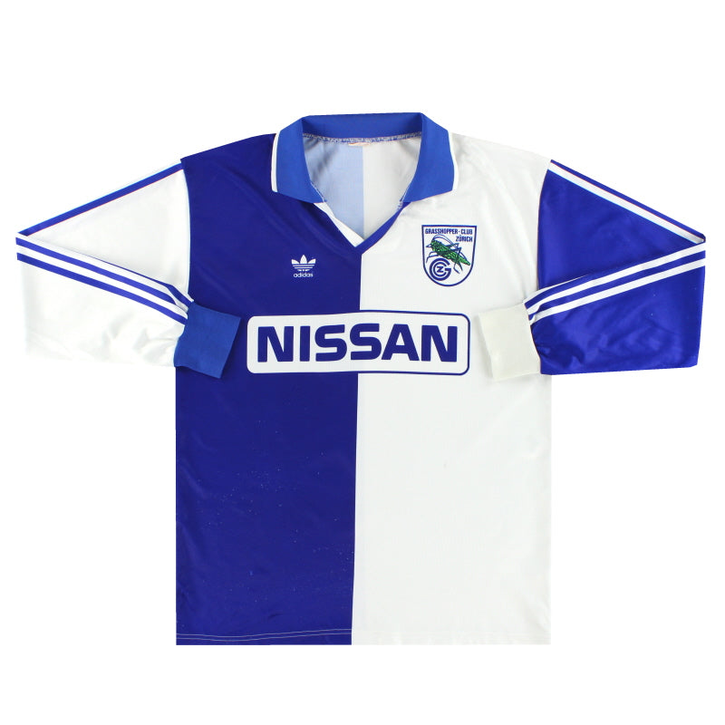 1985-91 Grasshoppers adidas Home Shirt L/S