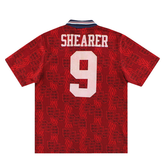 1994-95 England Umbro Away Shirt Shearer #9 M