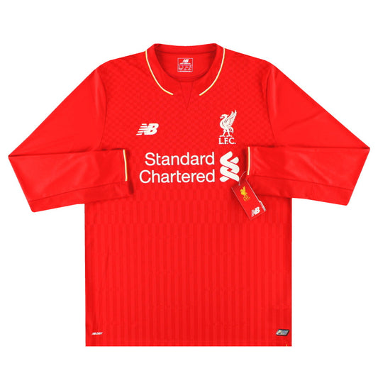 2015-16 Liverpool New Balance Home Shirt L/S *w/tags*