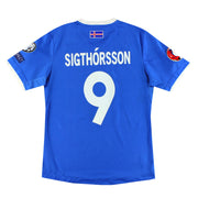 2016-17 Iceland Errea Home Shirt Sigthorsson #9 L