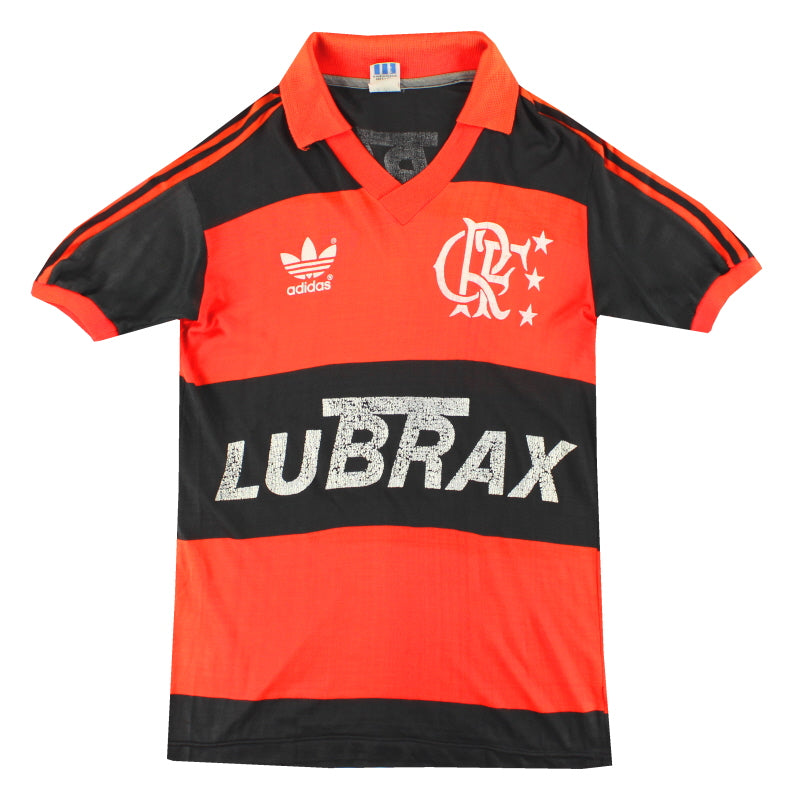 1987-89 Flamengo adidas Home Shirt #10 M - Classic Football Kit