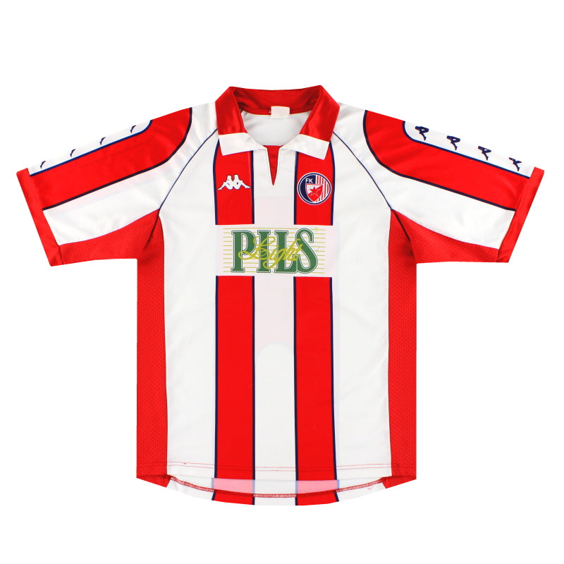 1998-00 Red Star Belgrade Kappa Basic Home Shirt #9 L