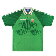 1996-98 Ireland Umbro Player Issue Home Shirt #12 L