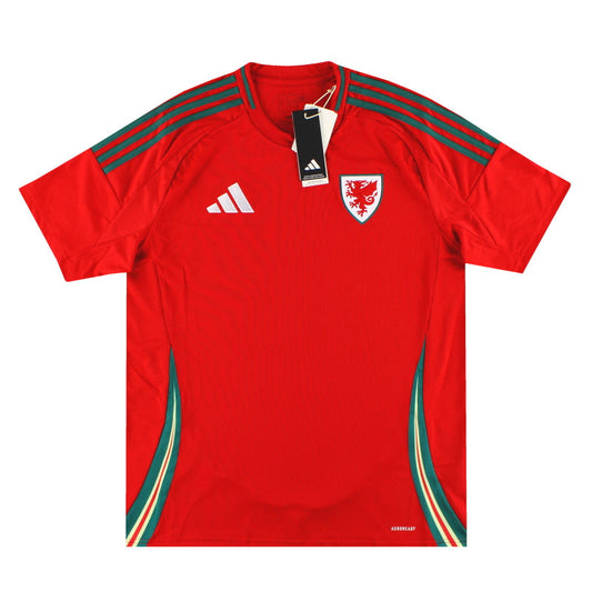 2024-25 Wales adidas Home Shirt *BNIB* M