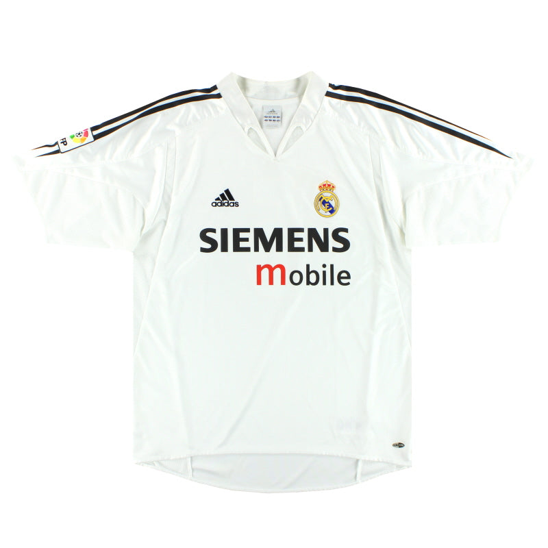 2004-05 Real Madrid adidas Home Shirt L