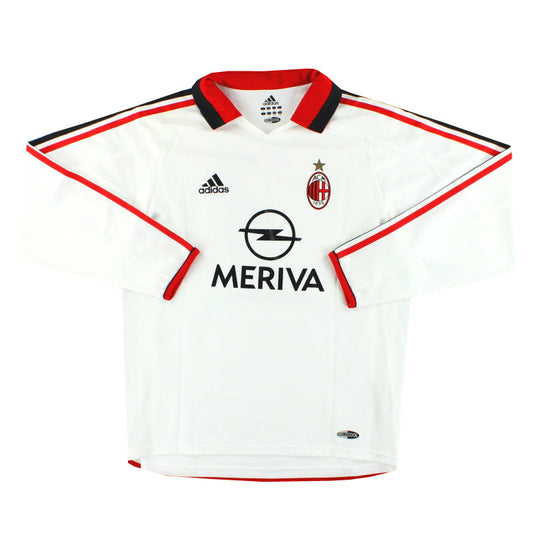 2003-04 AC Milan adidas Player Issue Away Shirt #3 L/S *As New*