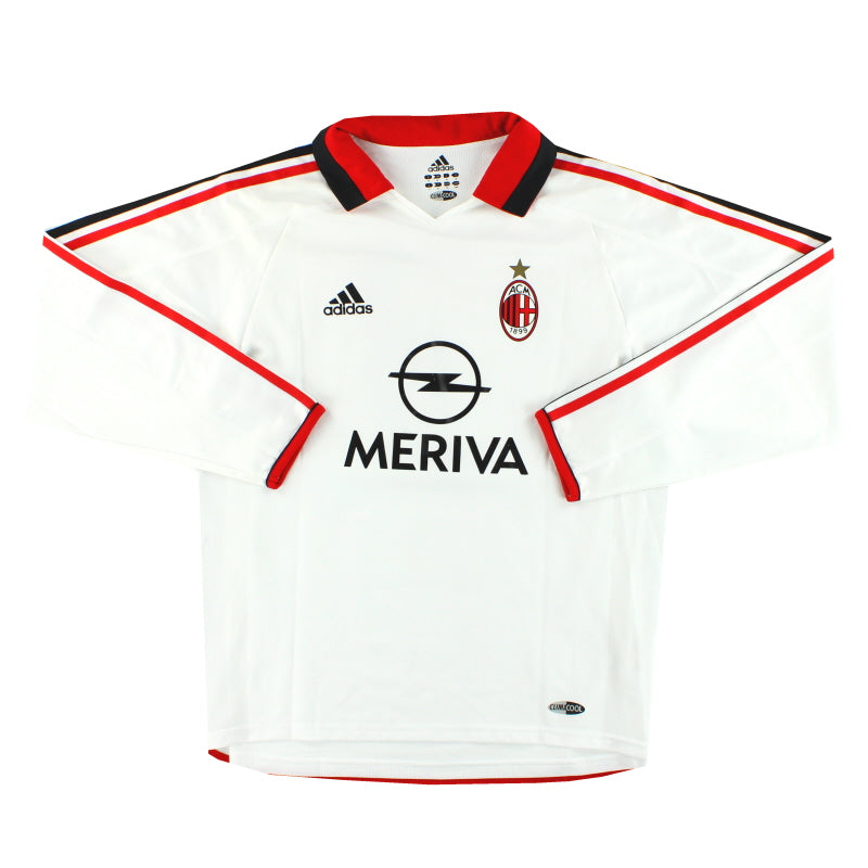 2003-04 AC Milan adidas Player Issue Away Shirt #3 L/S *As New*