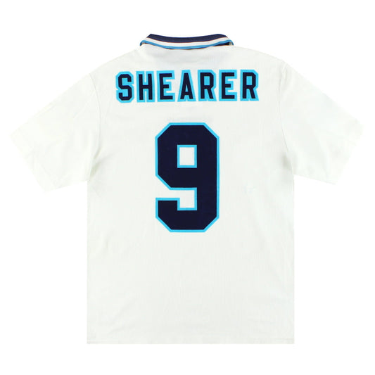 1995-97 England Umbro Home Shirt Shearer #9 XL