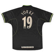 1998-99 Manchester United Umbro Third Shirt Yorke #19 L