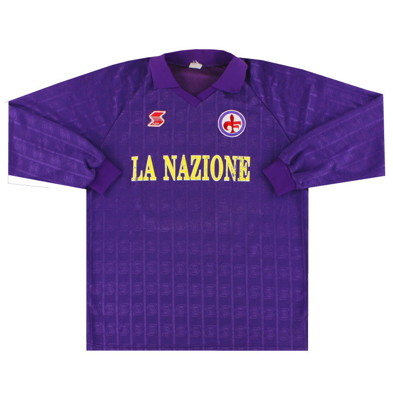 1989-90 Fiorentina Home Shirt #13 L/S