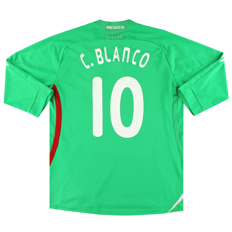 2008-09 Mexico adidas Home Shirt C.Blanco #10 L