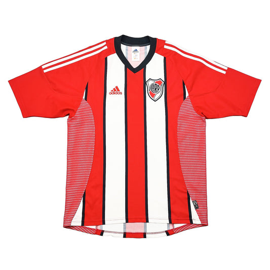 CULT KITS - 2002/04 RIVER PLATE HOME SHIRT (M) ADIDAS