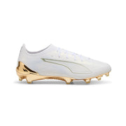 Puma Ultra 6 Ultimate FG Football Boots - Puma White/Metallic Gold/Puma Black
