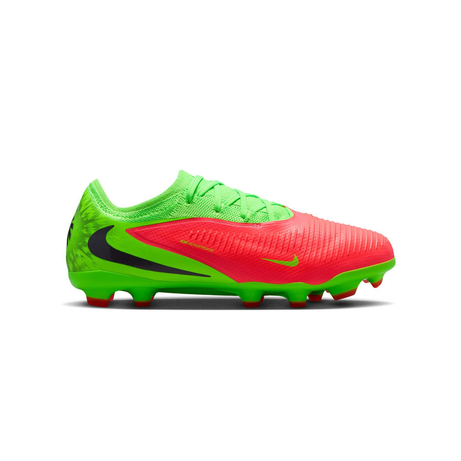 Nike Phantom 6 Low Pro MG 'Erling Haaland' Jnr Football Boots - Hot Punch/Black-Green Strike