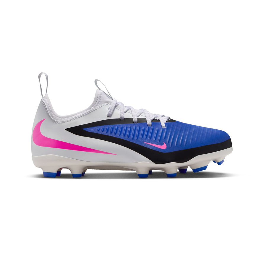 Nike Phantom 6 Low Academy MG Jnr Football Boots - Racer Blue/Pink Blast/White