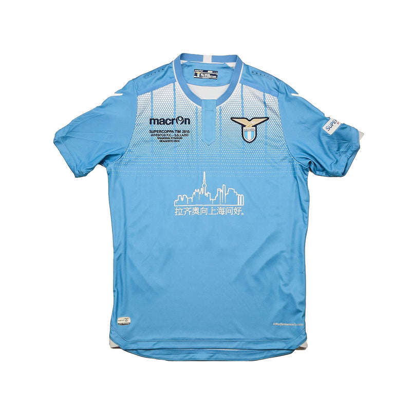 2015/16 LAZIO CATALDI #32 *SUPERCOPPA FINAL MATCH ISSUE* HOME SHIRT (M) MACRON