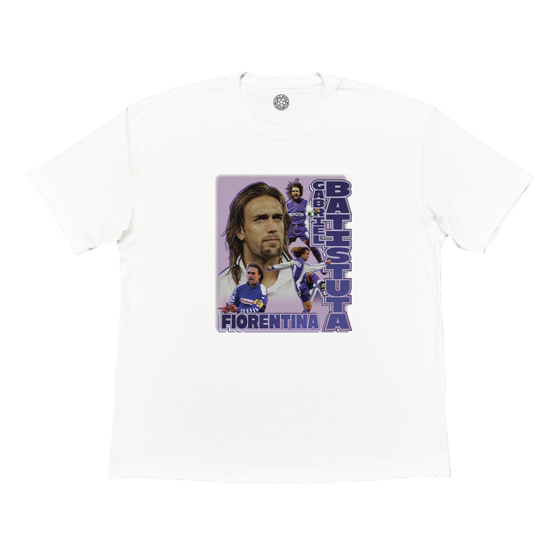 Fiorentina Batistuta Bootleg Tee, Medium / Fiorentina / White