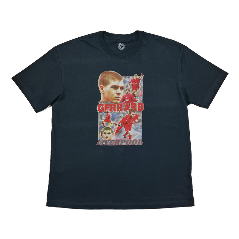 LIVERPOOL STEVEN GERRARD BOOTLEG TEE | Cult Kits, Large / Liverpool / Black